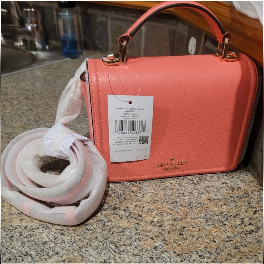 Kate Spade Patterson In Peach Nectar Crossbody
